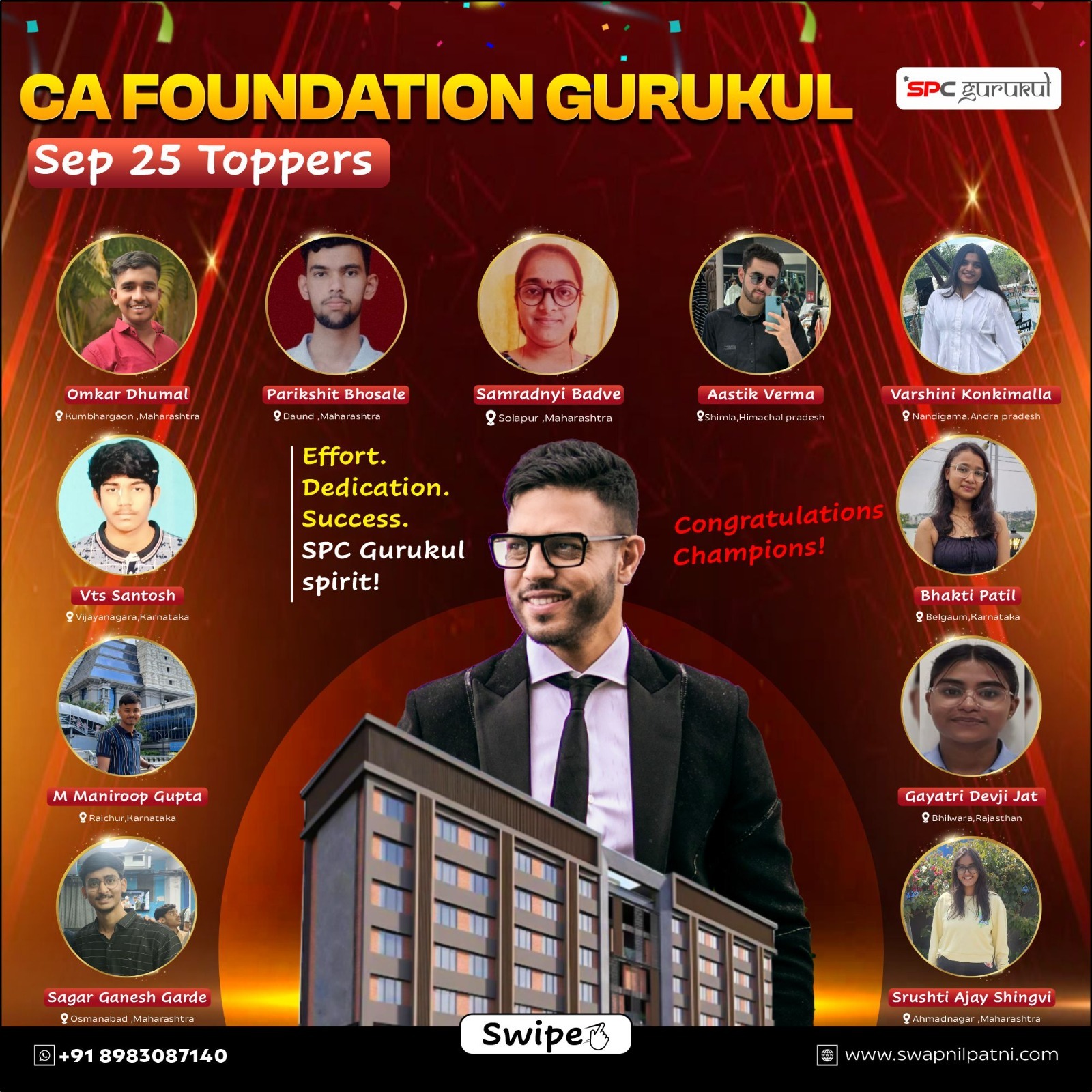 SPC ca foundation Dec   2025 topper